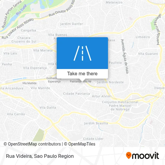 Rua Videira map
