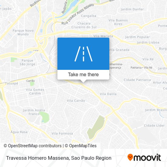 Travessa Homero Massena map