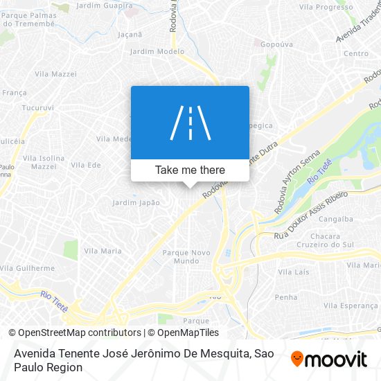 Avenida Tenente José Jerônimo De Mesquita map