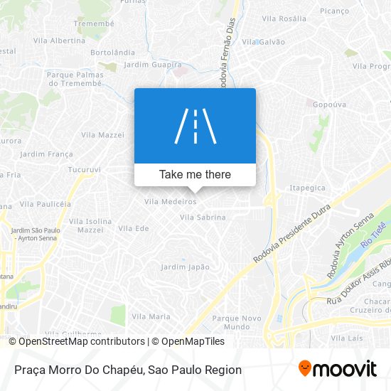 Praça Morro Do Chapéu map