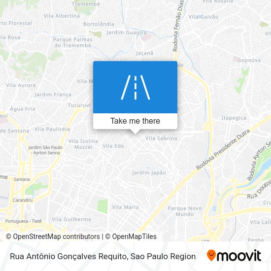Rua Antônio Gonçalves Requito map