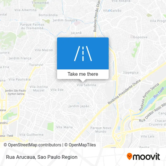 Rua Arucaua map