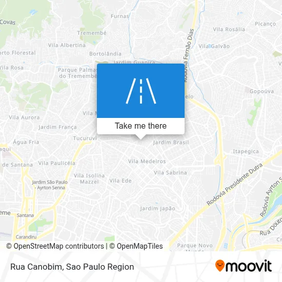 Rua Canobim map