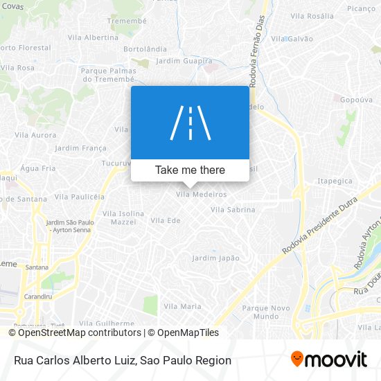 Mapa Rua Carlos Alberto Luiz