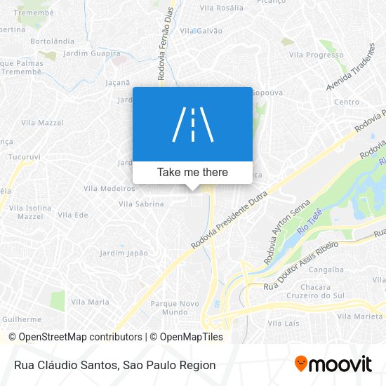 Rua Cláudio Santos map
