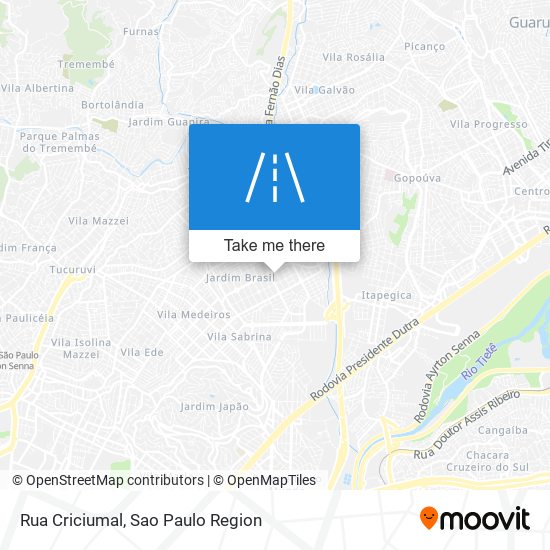 Rua Criciumal map