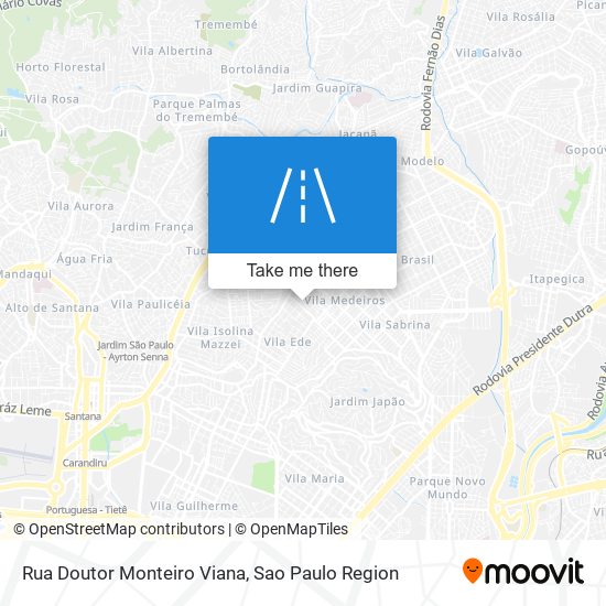 Mapa Rua Doutor Monteiro Viana