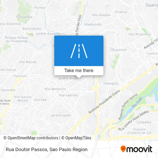 Rua Doutor Passos map