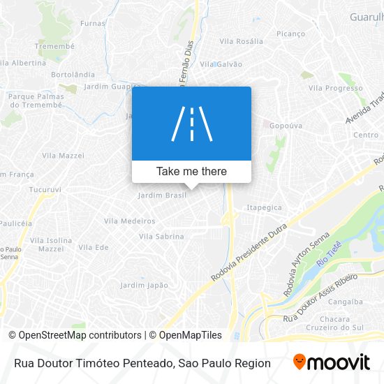 Rua Doutor Timóteo Penteado map