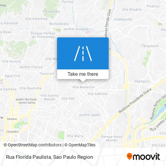 Rua Florída Paulista map