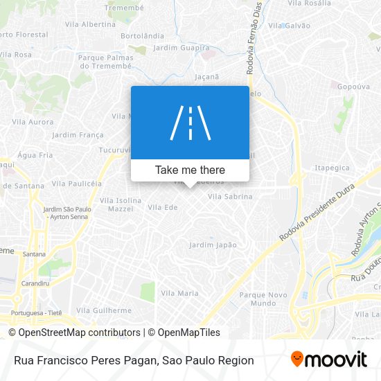 Rua Francisco Peres Pagan map