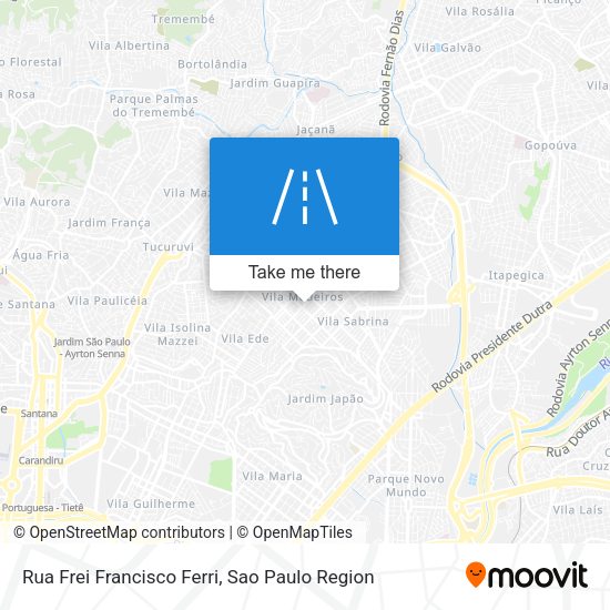Rua Frei Francisco Ferri map