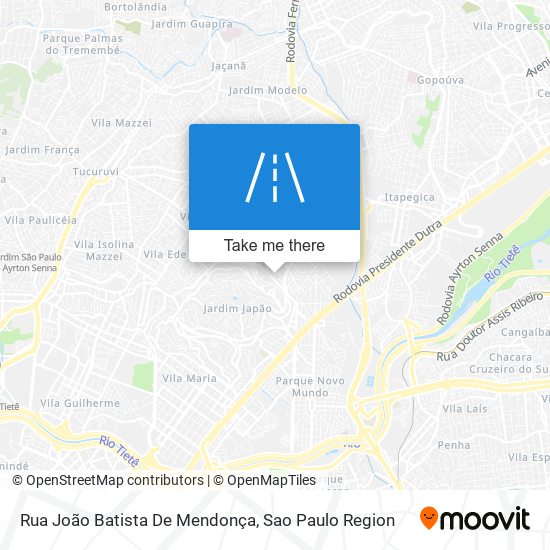 Mapa Rua João Batista De Mendonça