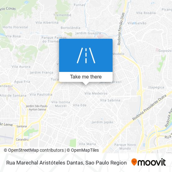 Mapa Rua Marechal Aristóteles Dantas