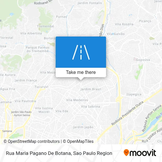 Rua Maria Pagano De Botana map