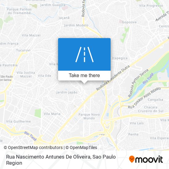 Rua Nascimento Antunes De Oliveira map