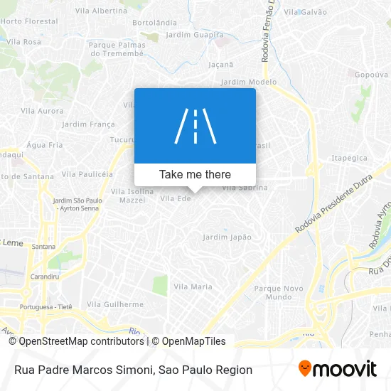 Rua Padre Marcos Simoni map