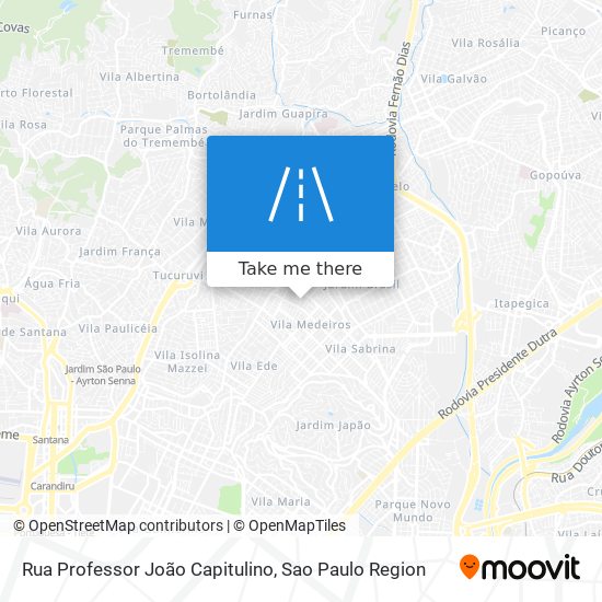 Mapa Rua Professor João Capitulino