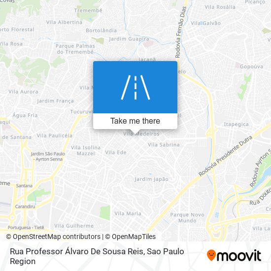 Rua Professor Álvaro De Sousa Reis map