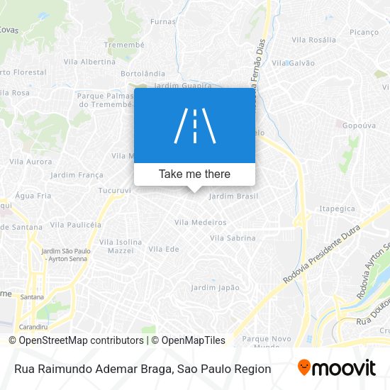 Rua Raimundo Ademar Braga map