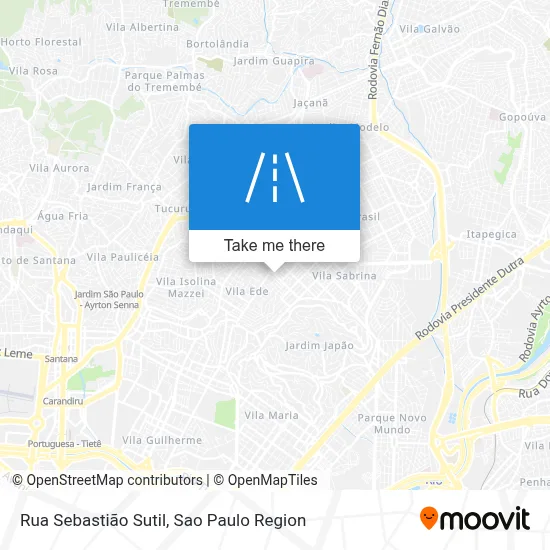Rua Sebastião Sutil map