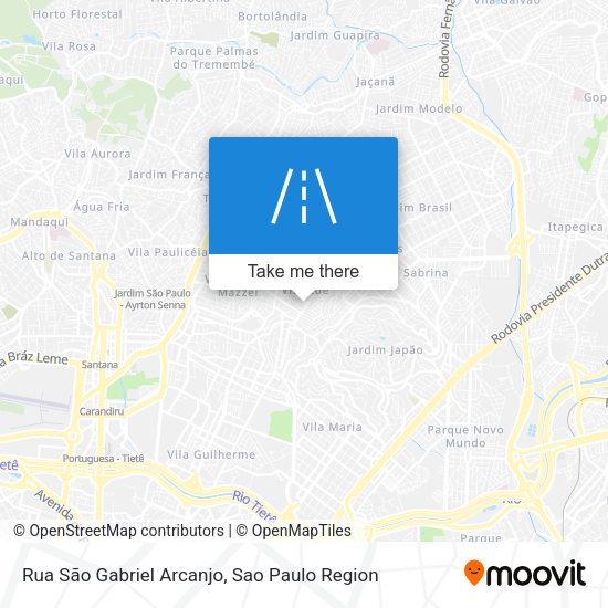 Rua São Gabriel Arcanjo map