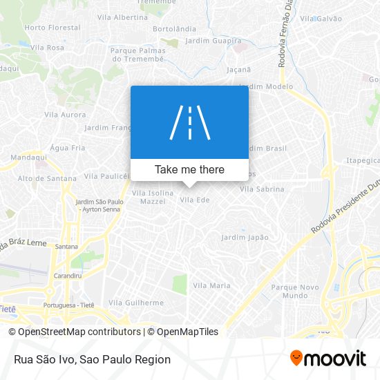 Mapa Rua São Ivo
