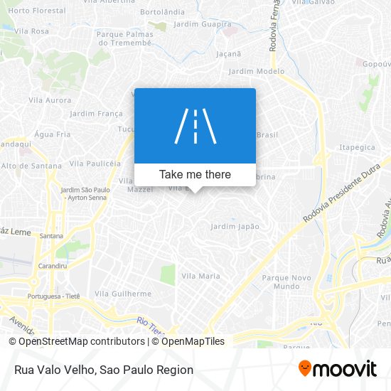 Rua Valo Velho map