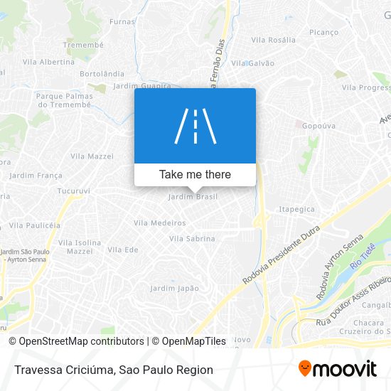 Travessa Criciúma map