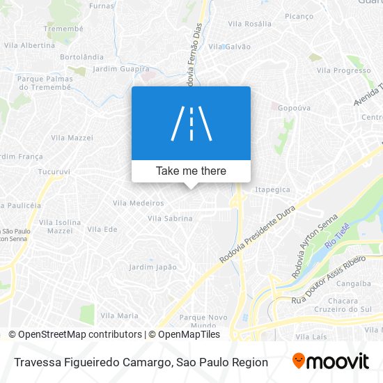 Mapa Travessa Figueiredo Camargo