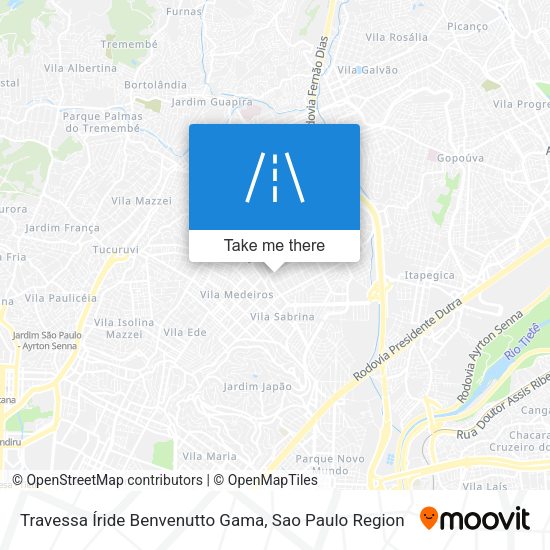 Travessa Íride Benvenutto Gama map