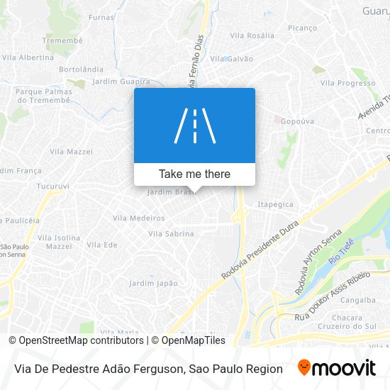 Via De Pedestre Adão Ferguson map