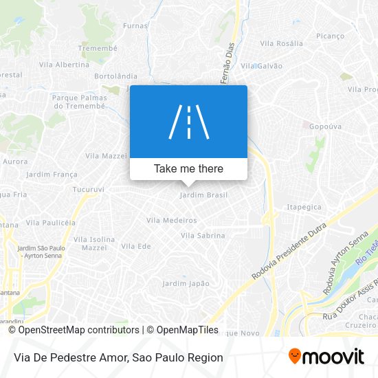 Via De Pedestre Amor map