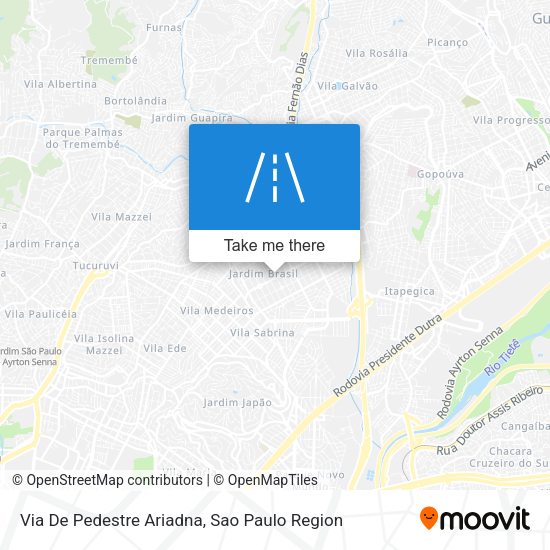 Via De Pedestre Ariadna map