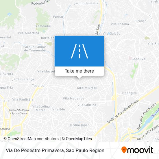 Via De Pedestre Primavera map