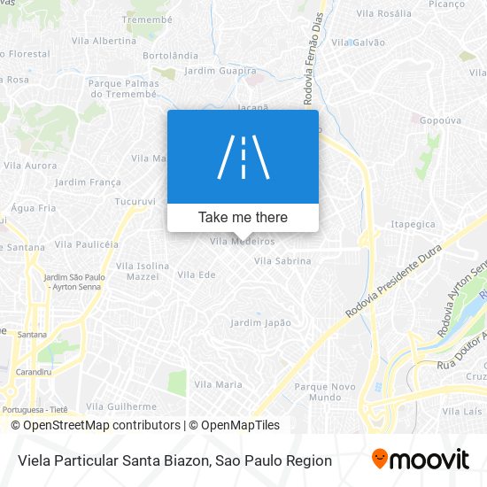 Viela Particular Santa Biazon map