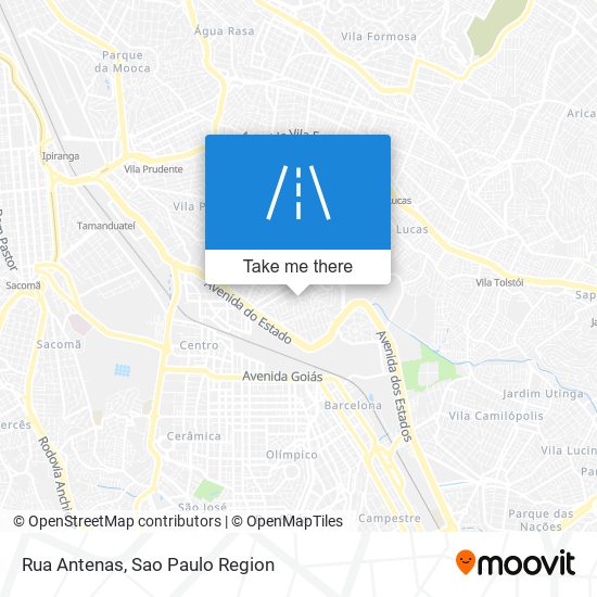 Rua Antenas map