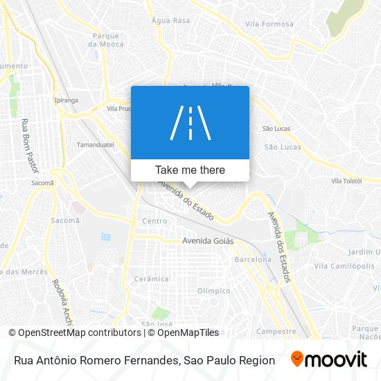 Mapa Rua Antônio Romero Fernandes