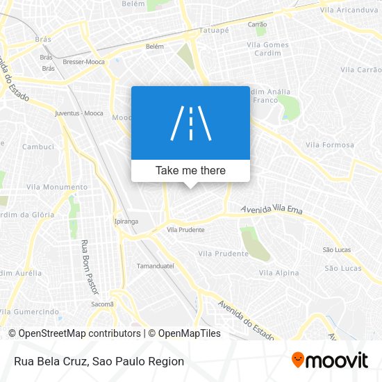 Rua Bela Cruz map