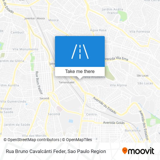 Mapa Rua Bruno Cavalcânti Feder