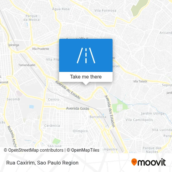 Rua Caxirim map