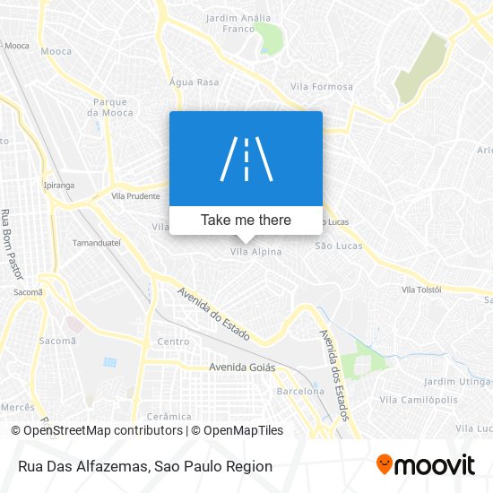 Rua Das Alfazemas map