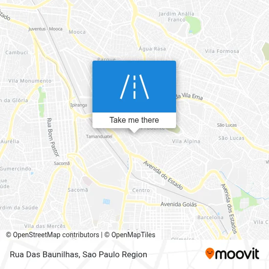 Rua Das Baunilhas map