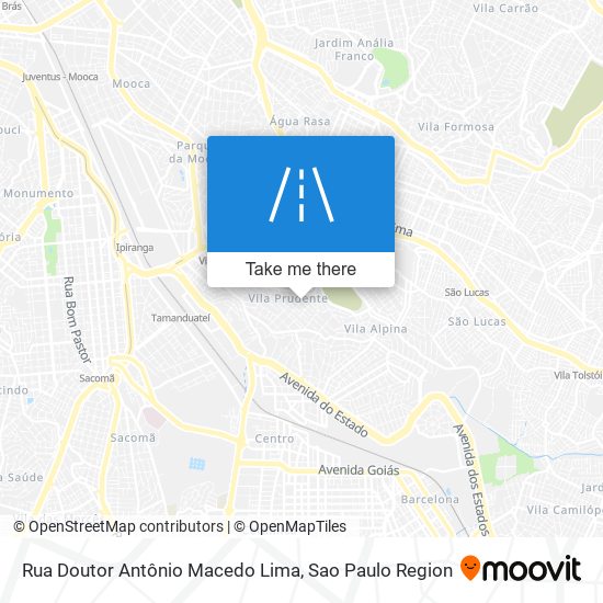 Rua Doutor Antônio Macedo Lima map