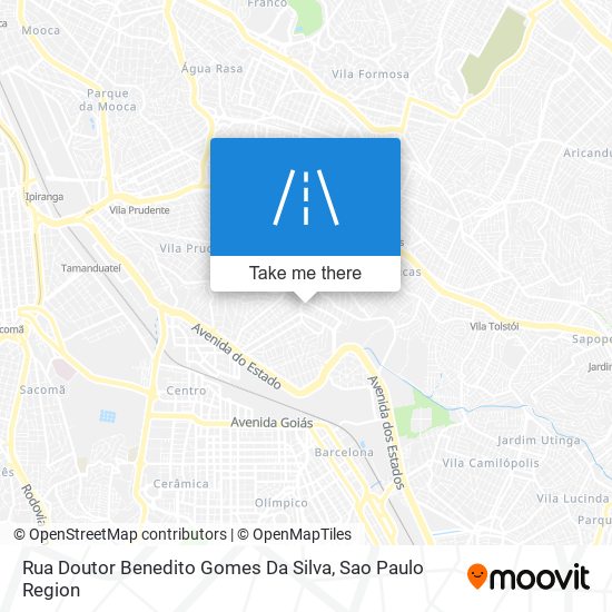 Mapa Rua Doutor Benedito Gomes Da Silva