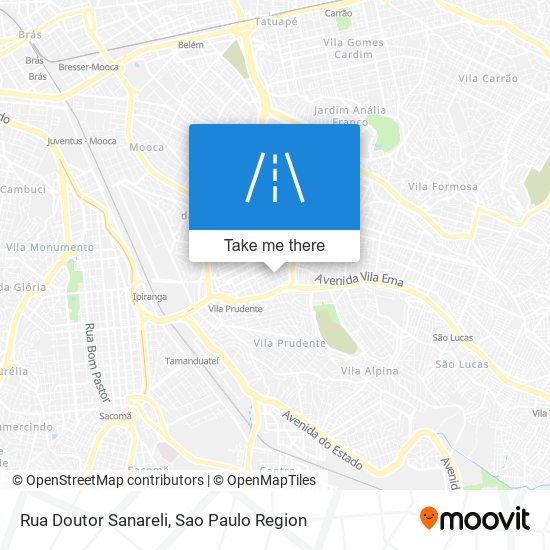 Mapa Rua Doutor Sanareli