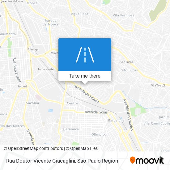 Rua Doutor Vicente Giacaglini map