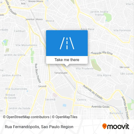Rua Fernandópolis map