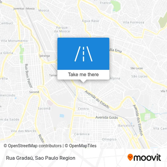 Rua Gradaú map