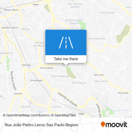 Mapa Rua João Pedro Lecor